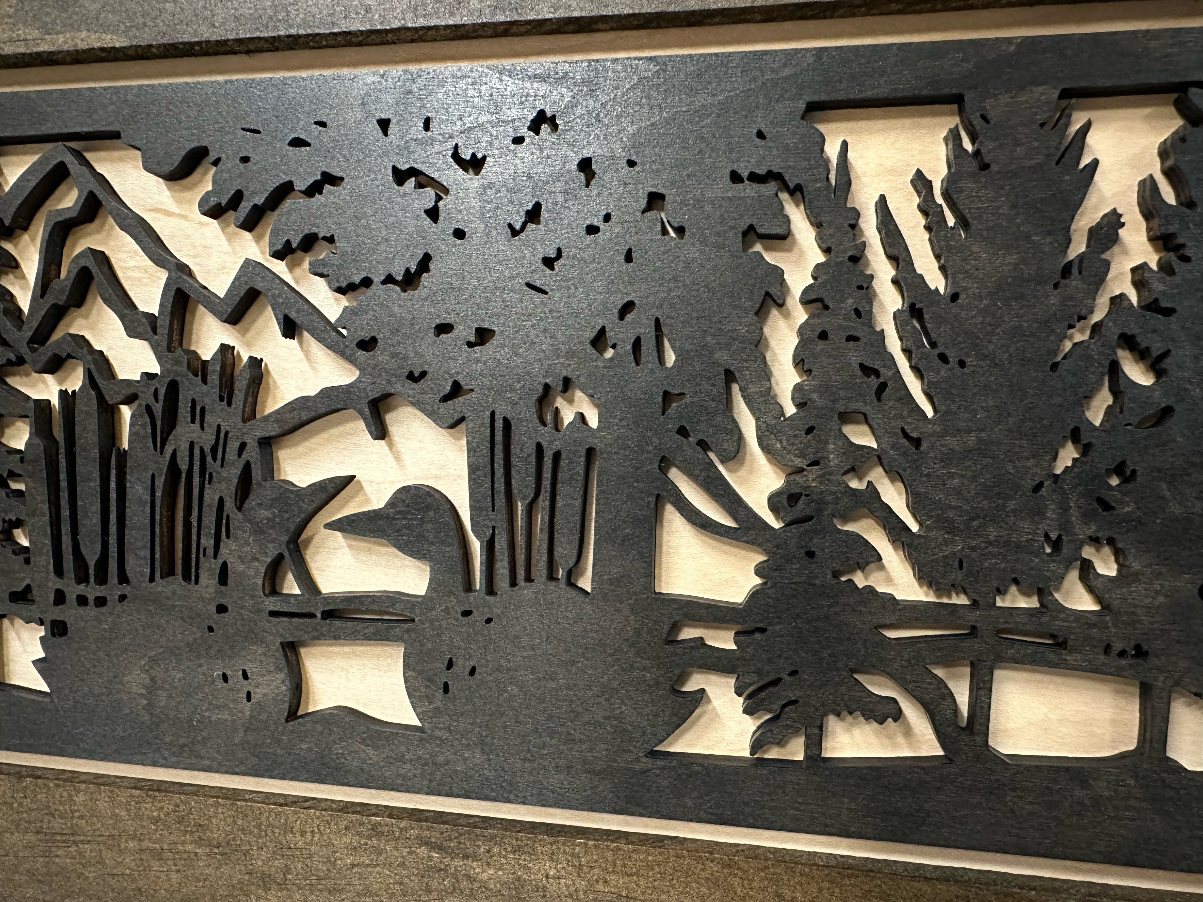Wood Gun Cabinet Ducks On A Pond Wall Decoration by Bellewood Designs - product image 8 for Resin Society
