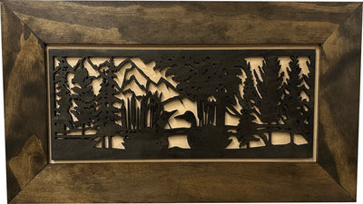Wood Gun Cabinet Ducks On A Pond Wall Decoration by Bellewood Designs - product image 2 for Resin Society