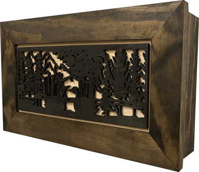Wood Gun Cabinet Ducks On A Pond Wall Decoration by Bellewood Designs - product image 7 for Resin Society