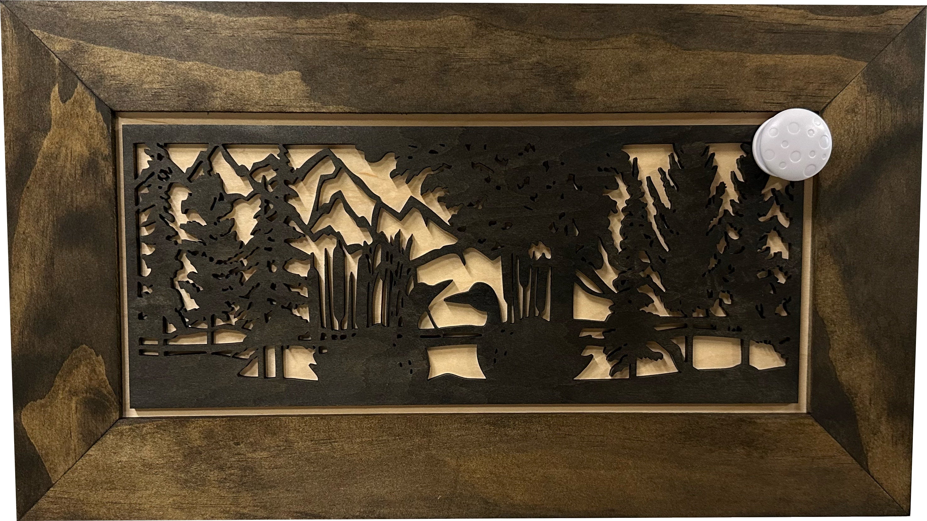 Wood Gun Cabinet Ducks On A Pond Wall Decoration by Bellewood Designs - product image 3 for Resin Society
