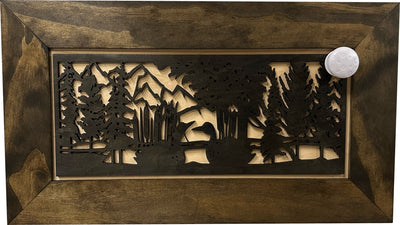 Wood Gun Cabinet Ducks On A Pond Wall Decoration by Bellewood Designs - product image 3 for Resin Society