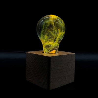 EP Light Galaxy Resin LED Bulb handcrafted with galaxy-inspired resin design