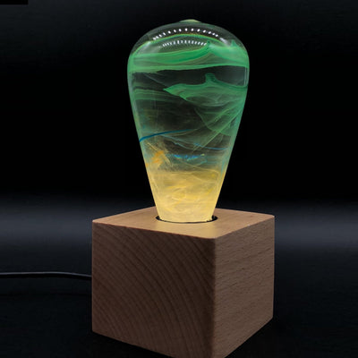 EP Light Alice Decorative Resin LED Bulb with wooden base