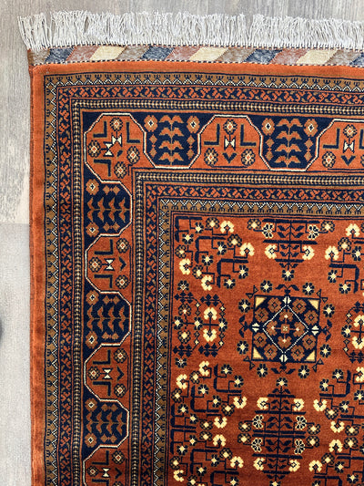 Hand-Knotted Afghani Bukharayi Rug by Rugistan - product image 8 for Resin Society