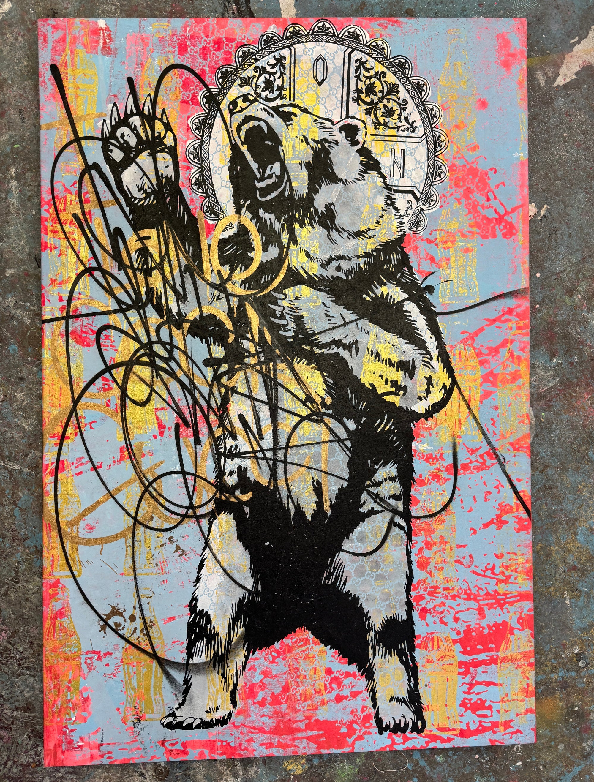 I Love Coca Gucci. Saint Bear by Denis OUCH - main product image for Resin Society