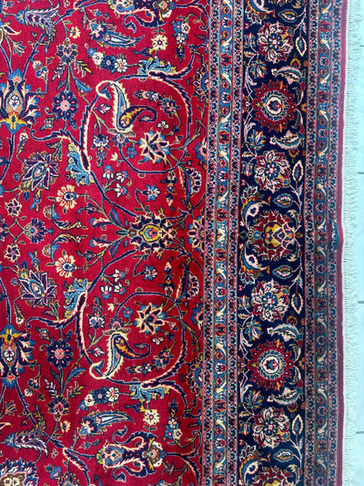 Incredible Persian Kashan All Over Wool Rug 10’2” x 14’ by Rugistan - product image 12 for Resin Society