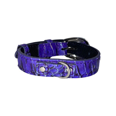 XS/S 7”-14” Iridescent Purple/Silver Custom Snake Collar/Custom Silver by Allysa Payne Beverly Hills - product image 2 for Resin Society