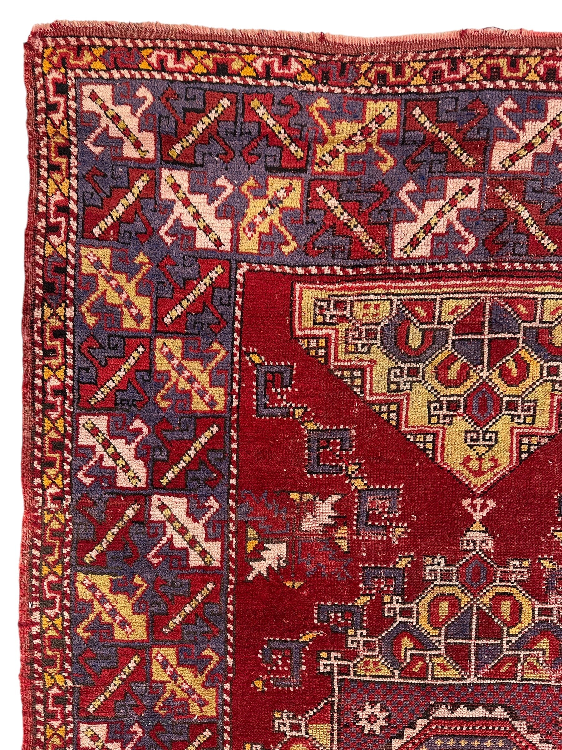 Dezgiri Anatolian Tribal Wool Rug – 5’x8’– Hand-Knotted Red Medallion by Rugistan - product image 8 for Resin Society