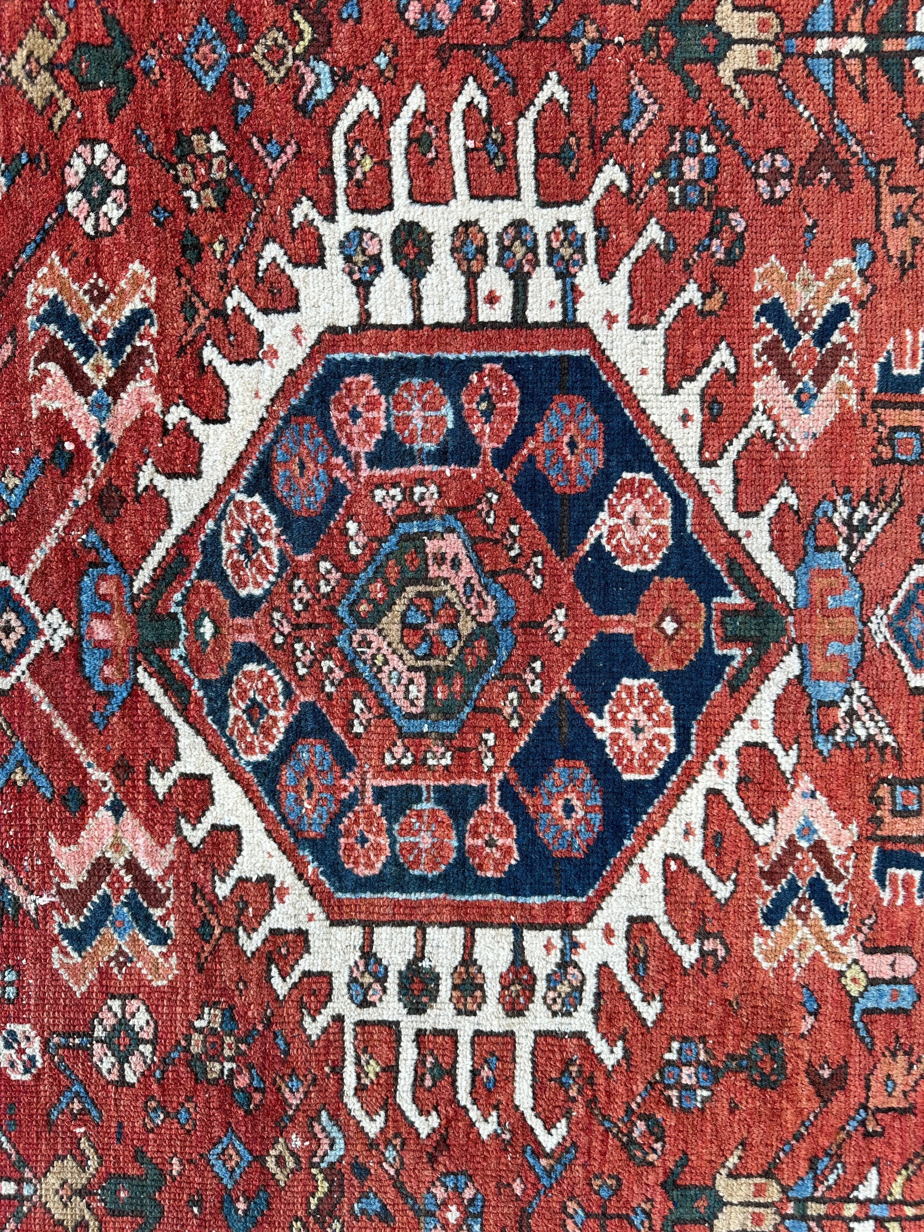 KARAJA Persian Antique Heriz Rug 4'9" x 6' by Rugistan - product image 7 for Resin Society