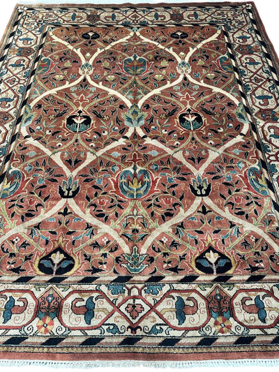 William Morris Hand-Knotted Wool Luxury Handmade Rug - 7'10" x 9'10" by Rugistan - product image 3 for Resin Society