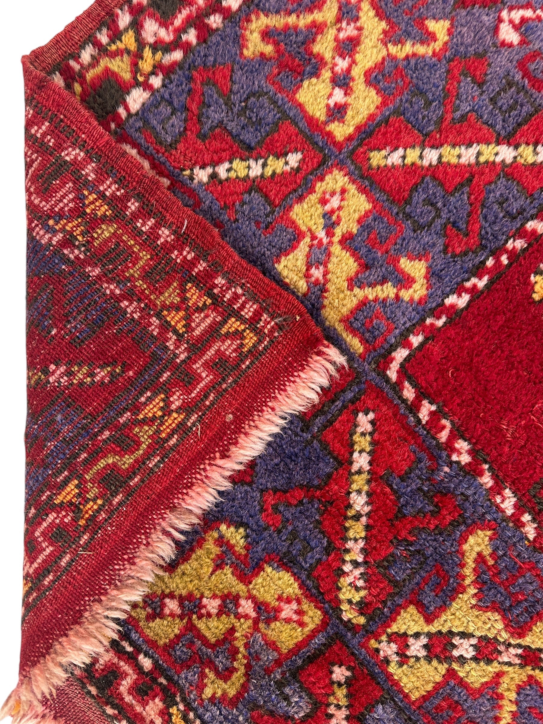 Dezgiri Anatolian Tribal Wool Rug – 5’x8’– Hand-Knotted Red Medallion by Rugistan - product image 9 for Resin Society