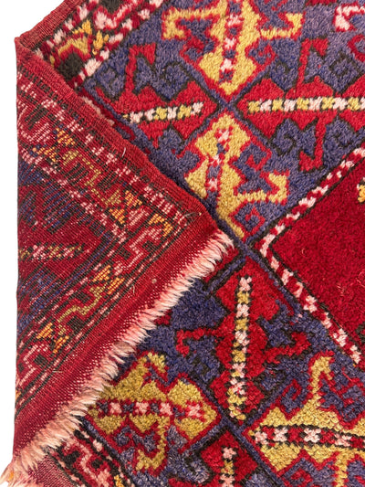 Dezgiri Anatolian Tribal Wool Rug – 5’x8’– Hand-Knotted Red Medallion by Rugistan - product image 9 for Resin Society