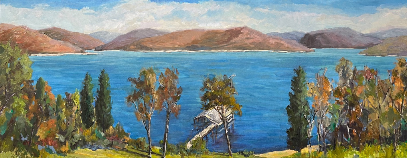 Cabin View Original by John Beard, 30x76 by John Beard Collection - main product image for Resin Society