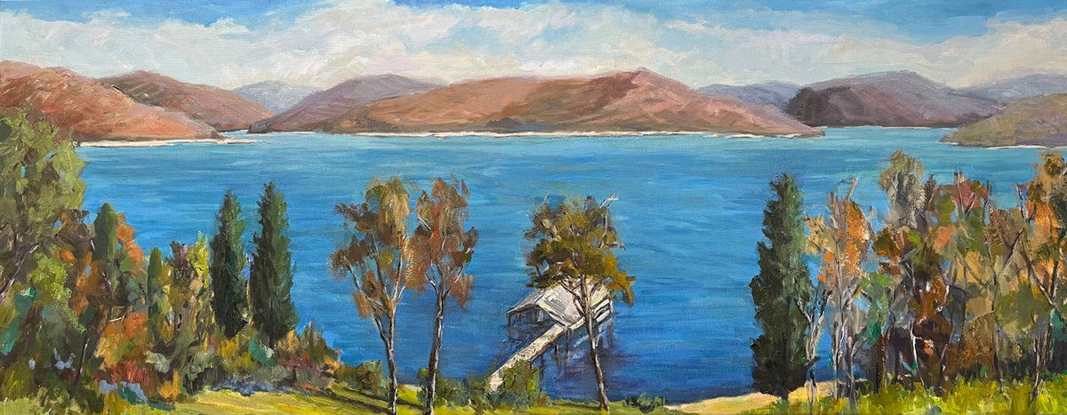Cabin View Original by John Beard, 30x76 by John Beard Collection - main product image for Resin Society