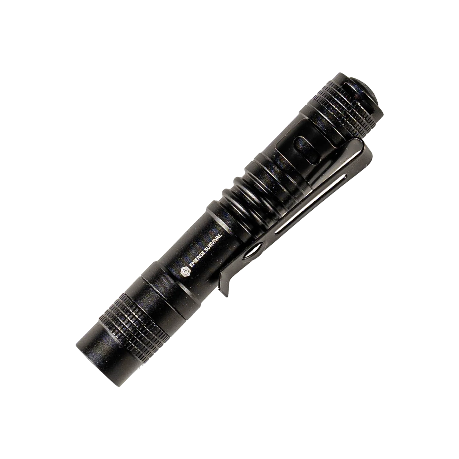 EDC Mini Flashlight product images showing compact flashlight with focused beam and size details