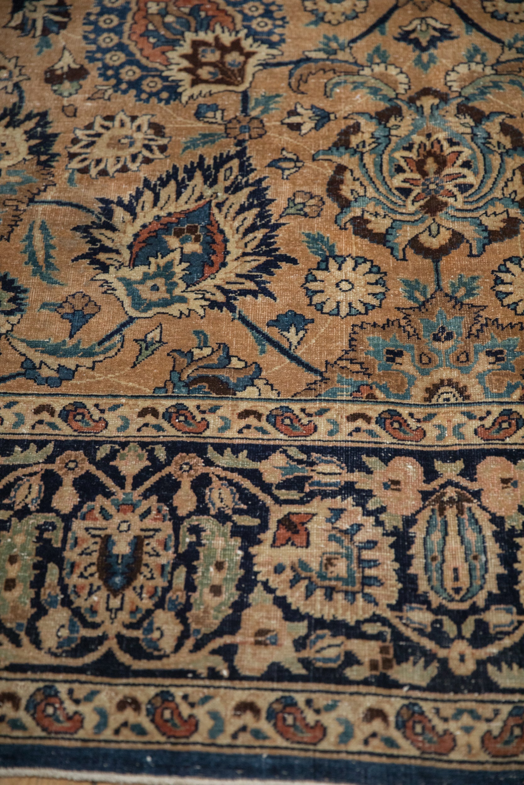 RESERVED 10.5x14 Vintage Meshed Carpet