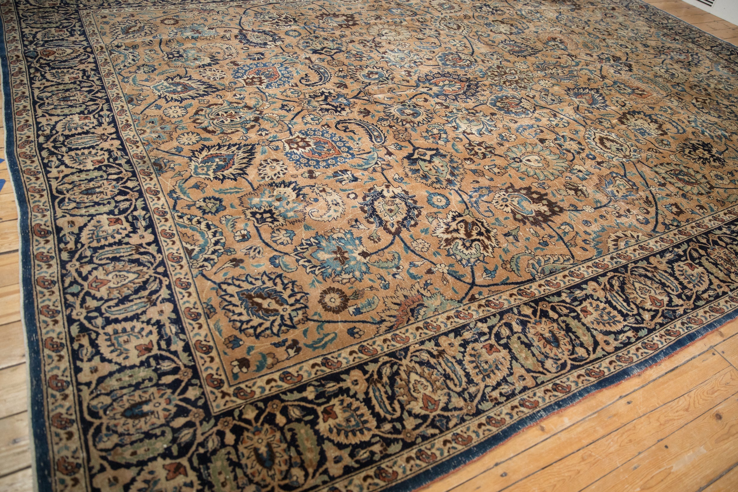 RESERVED 10.5x14 Vintage Meshed Carpet