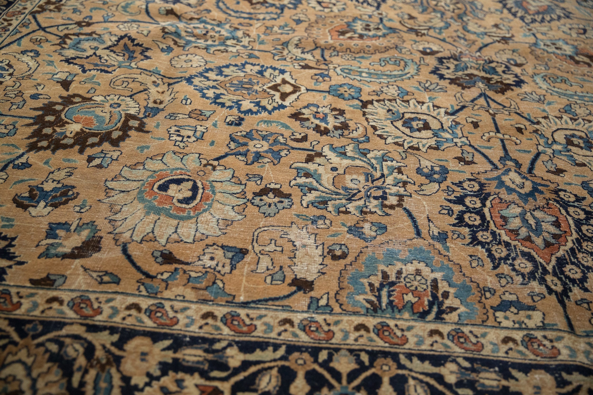 RESERVED 10.5x14 Vintage Meshed Carpet