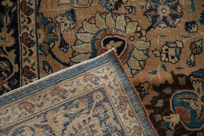 RESERVED 10.5x14 Vintage Meshed Carpet