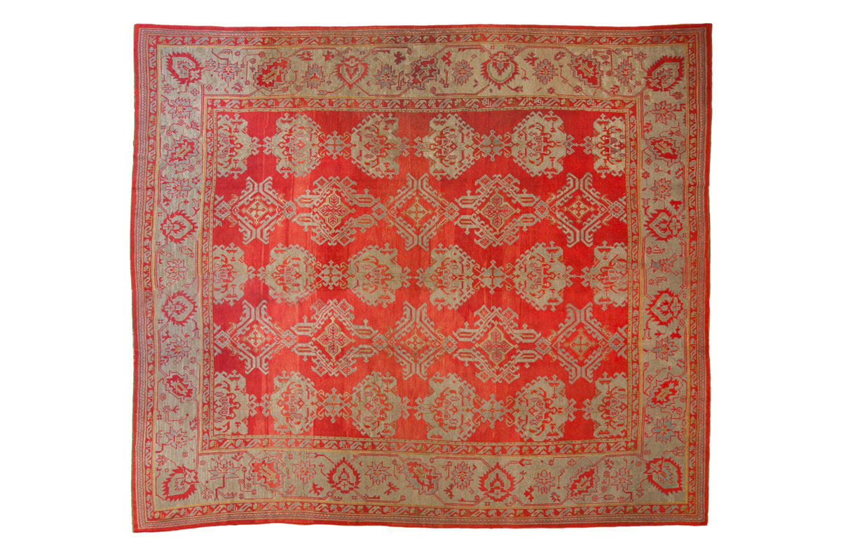 13.5x15 Antique Oushak Square Carpet by Old New House® - main product image for Resin Society