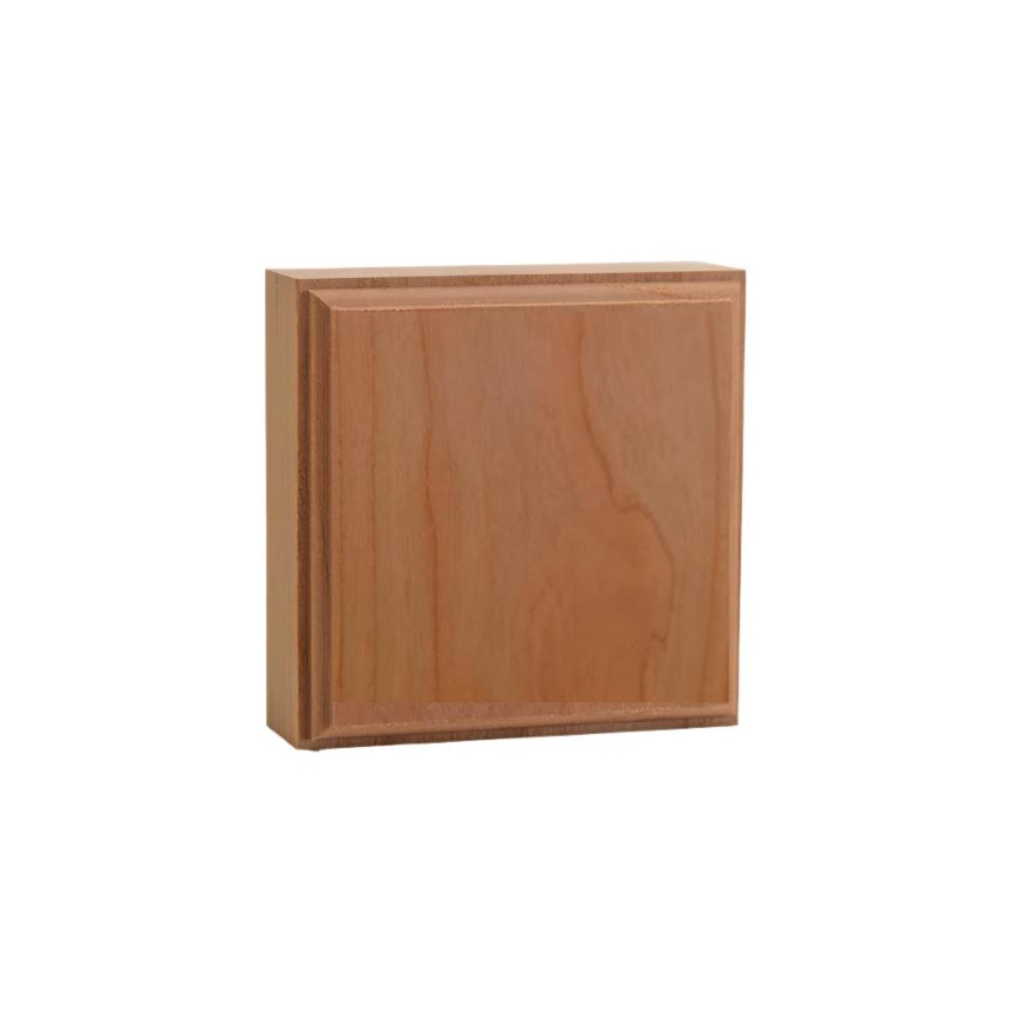 EWAP31 unfinished hardwood corner block 1 inch by 3 inch square