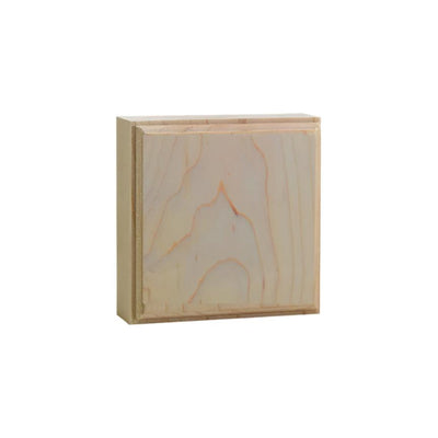 EWAP31 unfinished hardwood corner block 1 inch by 3 inch square