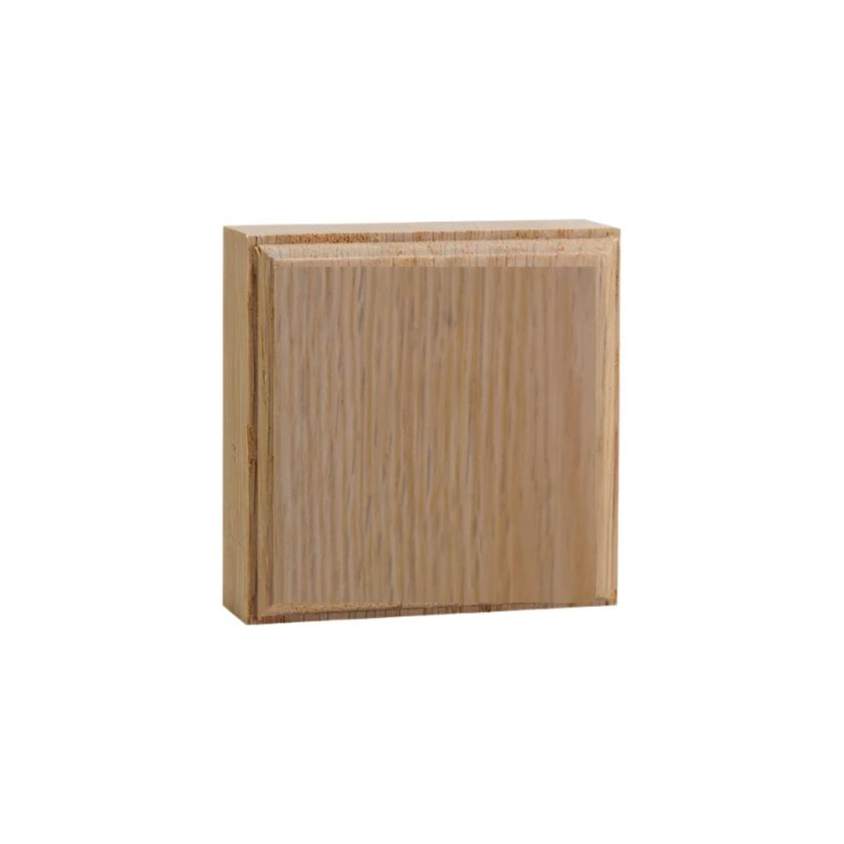 EWAP31 unfinished hardwood corner block 1 inch by 3 inch square