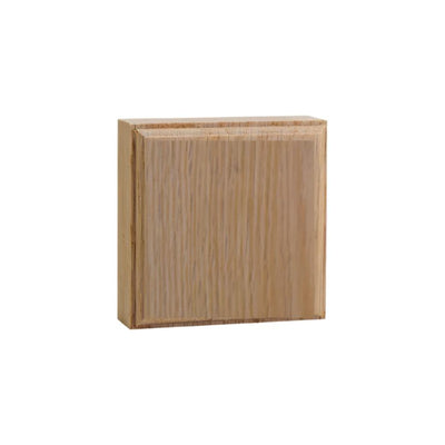 EWAP31 unfinished hardwood corner block 1 inch by 3 inch square