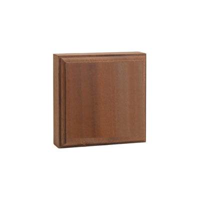EWAP31 unfinished hardwood corner block 1 inch by 3 inch square