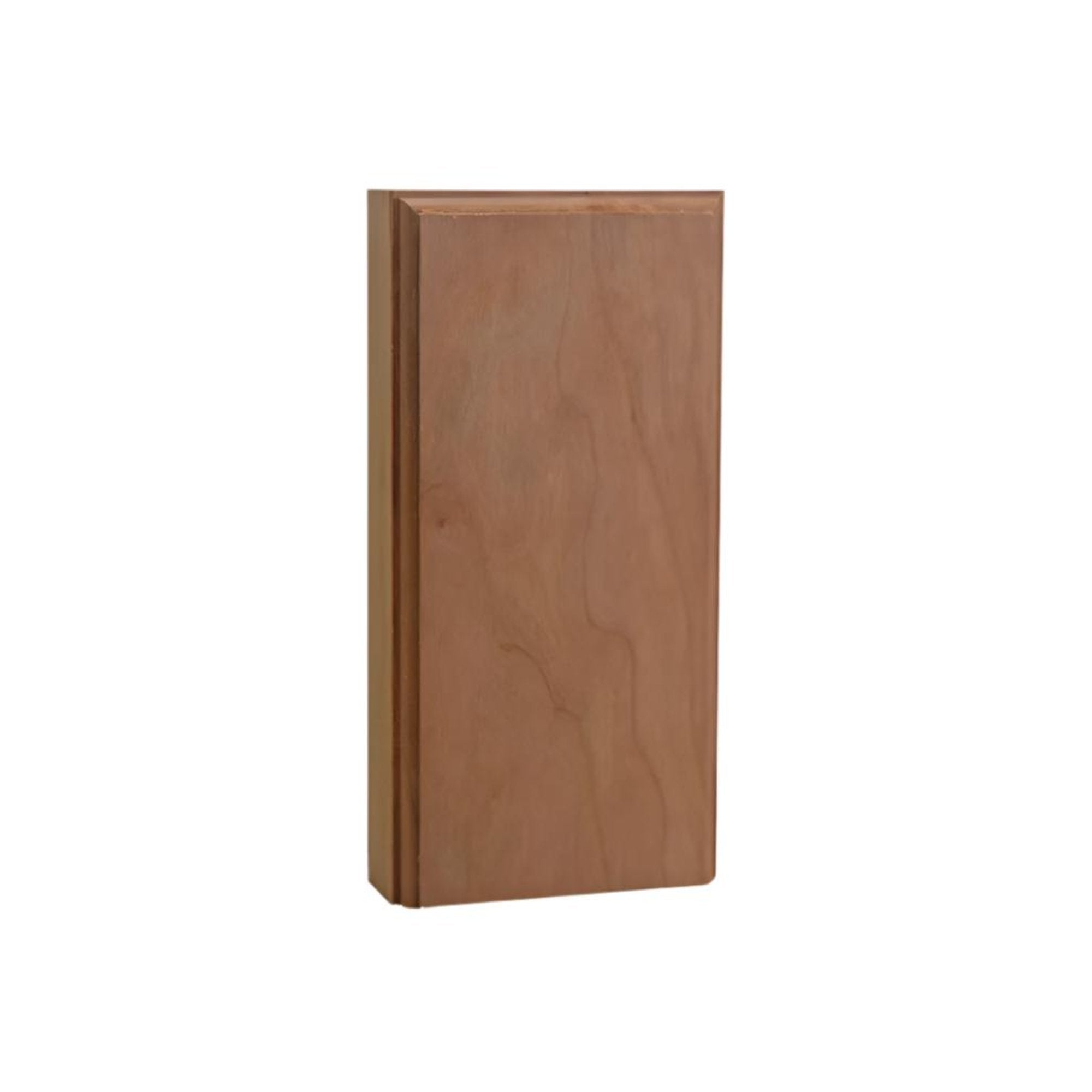 Unfinished hardwood casing plinth block 1 inch by 3 inch by 6 inch tall in Poplar wood
