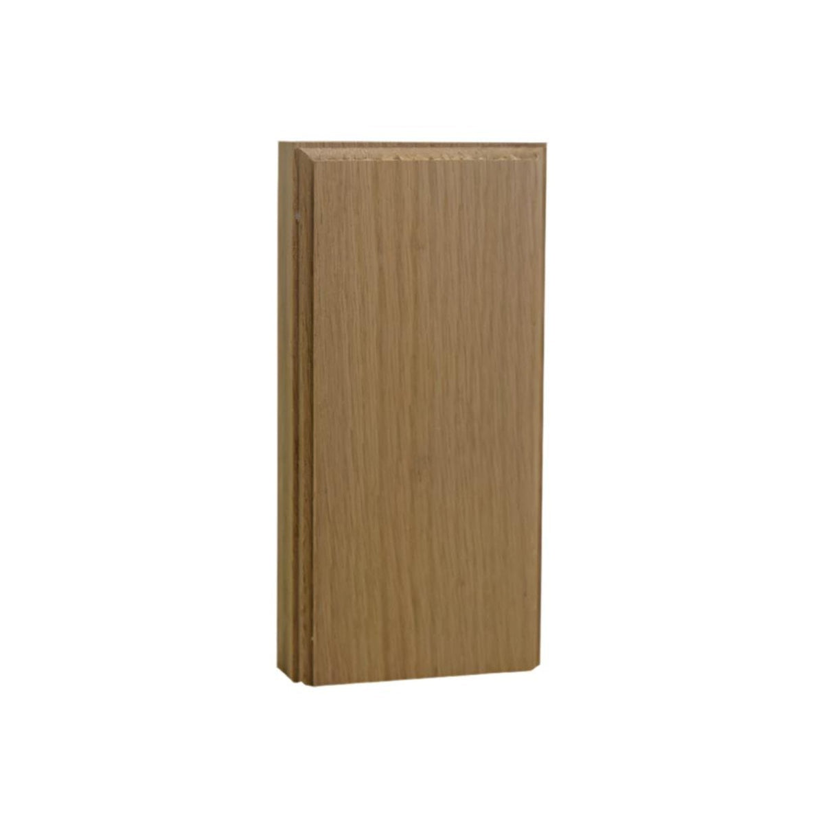Unfinished hardwood casing plinth block 1 inch by 3 inch by 6 inch tall in Poplar wood
