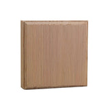 EWAP41 Unfinished Hardwood Casing Corner Block 1 inch by 4 inch square in various wood types