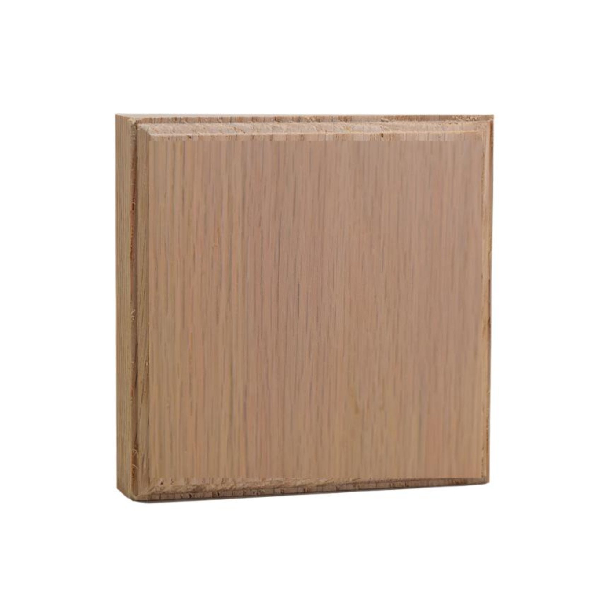 EWAP41 Unfinished Hardwood Casing Corner Block 1 inch by 4 inch square in various wood types
