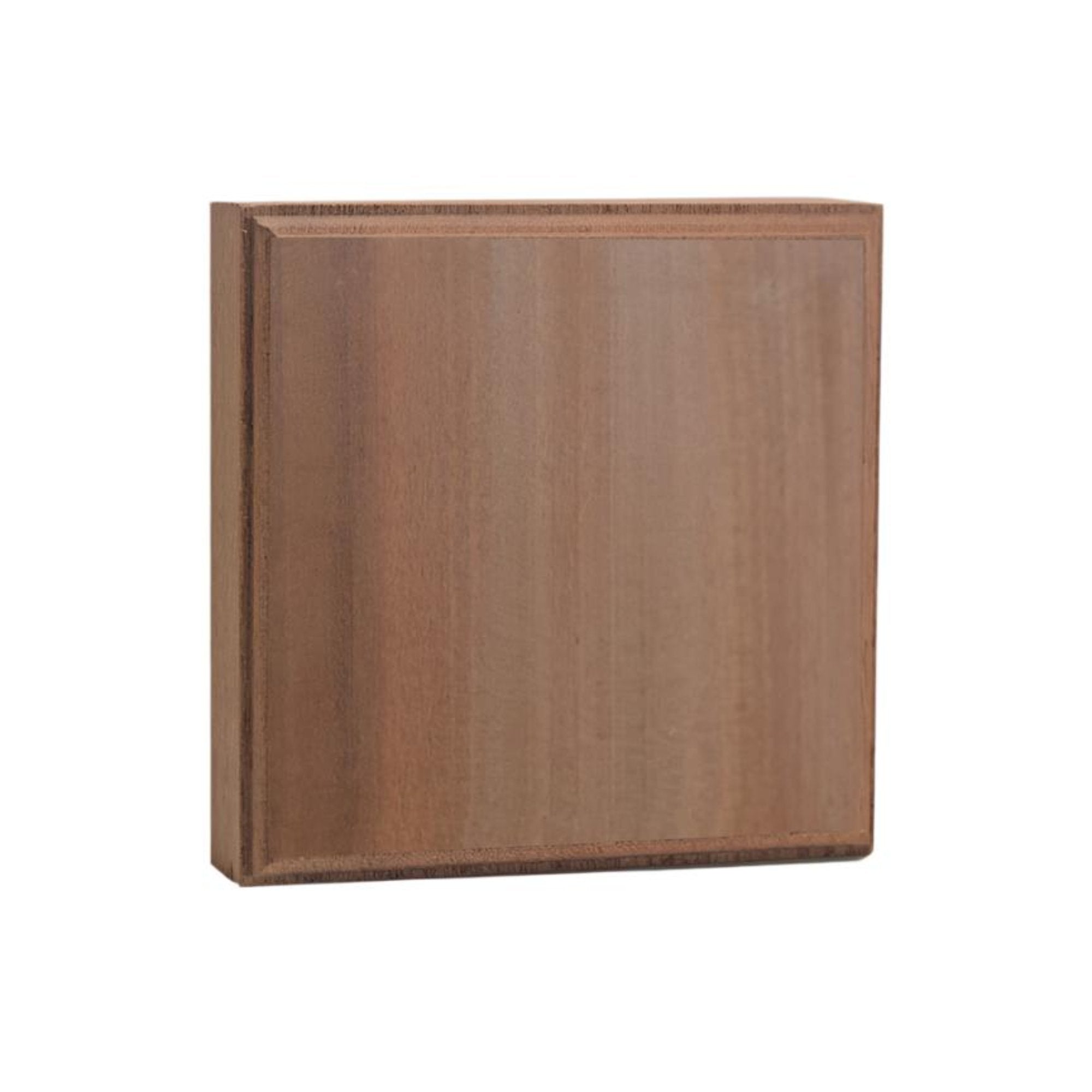 EWAP41 Unfinished Hardwood Casing Corner Block 1 inch by 4 inch square in various wood types