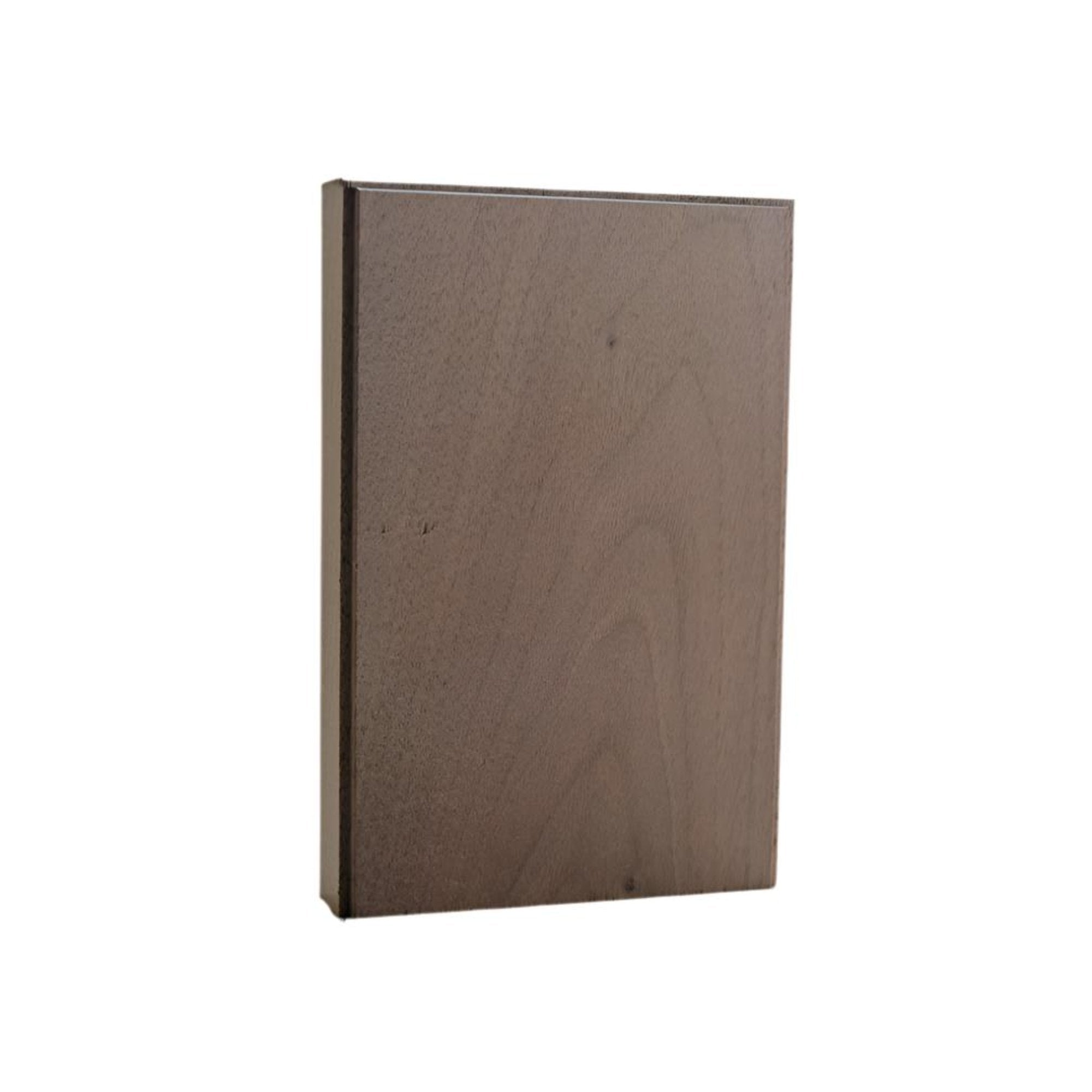 Unfinished solid hardwood casing plinth block 1 inch thick by 4 inches wide by 6 inches tall