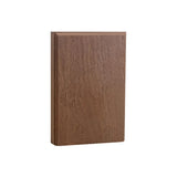 Unfinished solid hardwood casing plinth block 1 inch thick by 4 inches wide by 6 inches tall