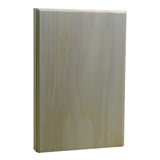 Unfinished hardwood casing plinth block 1 inch thick by 5.5 inches wide by 8.25 inches tall