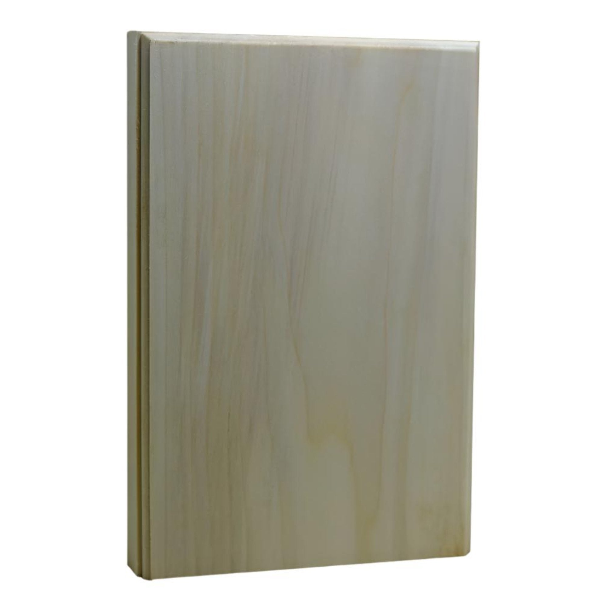 Unfinished hardwood casing plinth block 1 inch thick by 5.5 inches wide by 8.25 inches tall