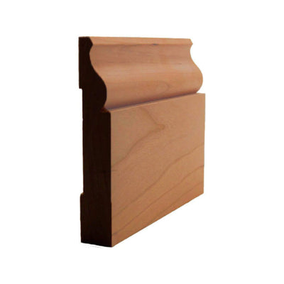 EWBB11 Colonial Baseboard 4 inch tall unfinished hardwood moulding in various wood species
