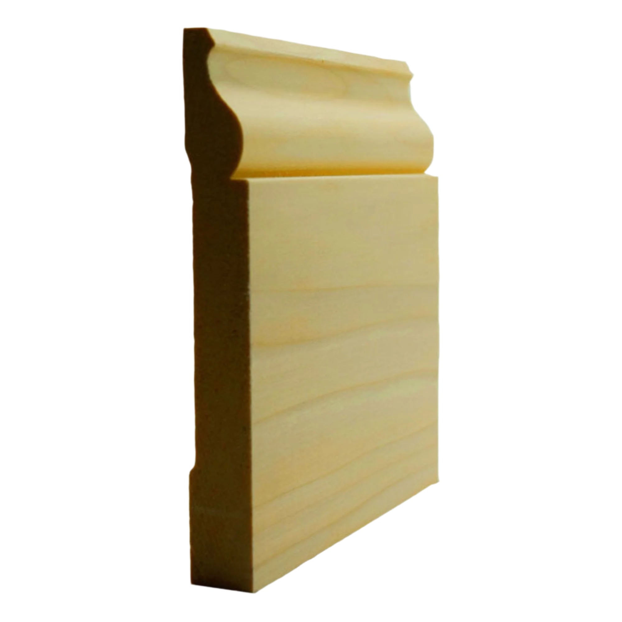 EWBB12 Colonial Baseboard 5-1/4 inch tall unfinished hardwood moulding in various wood species