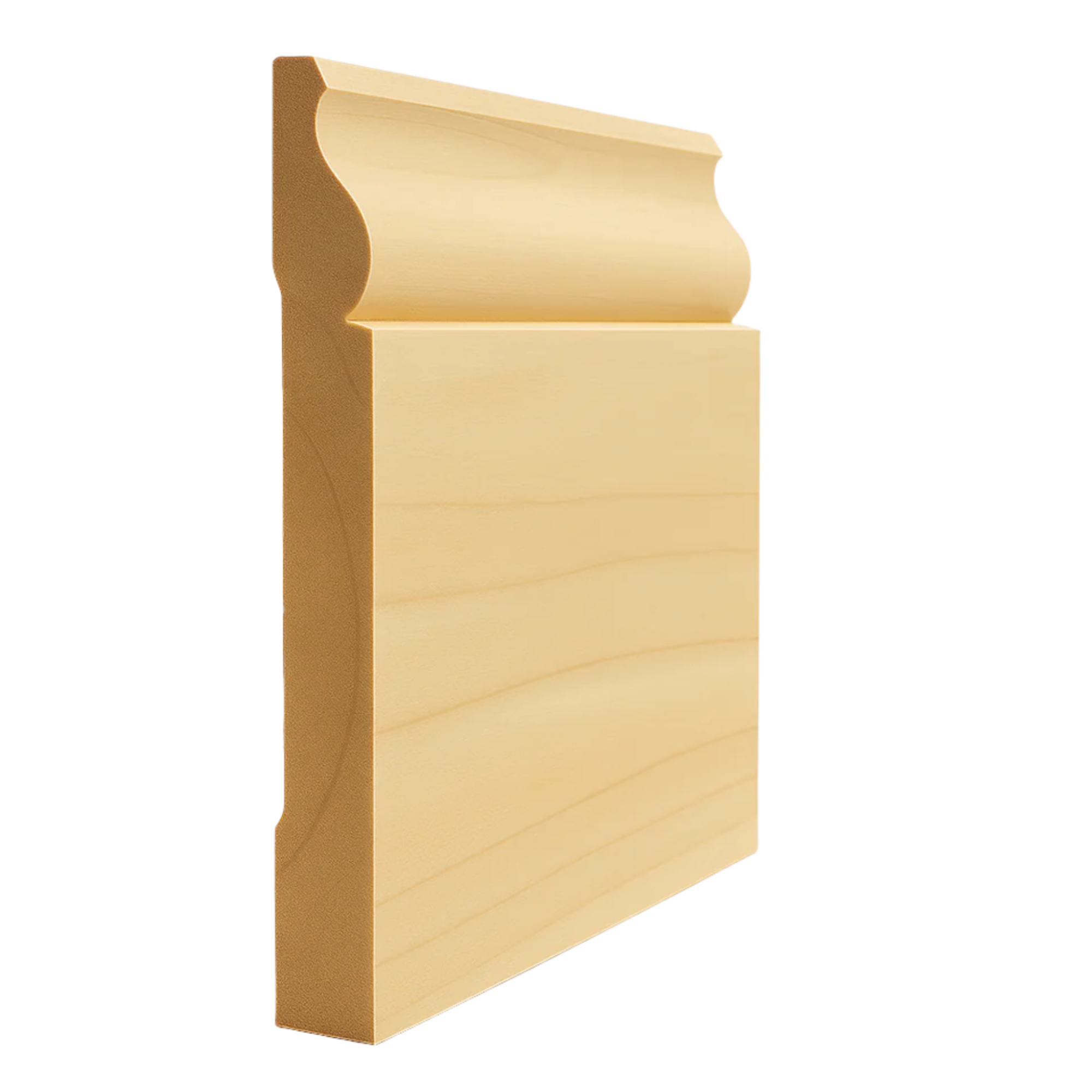 EWBB13 Colonial Baseboard 7-1/4 inch tall unfinished Poplar moulding