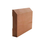 EWBB14 Beveled Edge Baseboard hardwood moulding unfinished in various wood types
