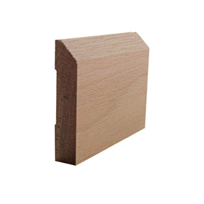 EWBB14 Beveled Edge Baseboard hardwood moulding unfinished in various wood types