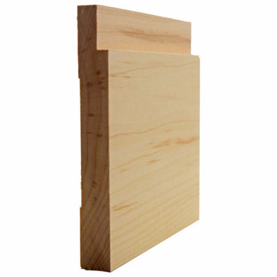 EWBB18 Notched Baseboard 5-1/4 inch tall unfinished hardwood moulding