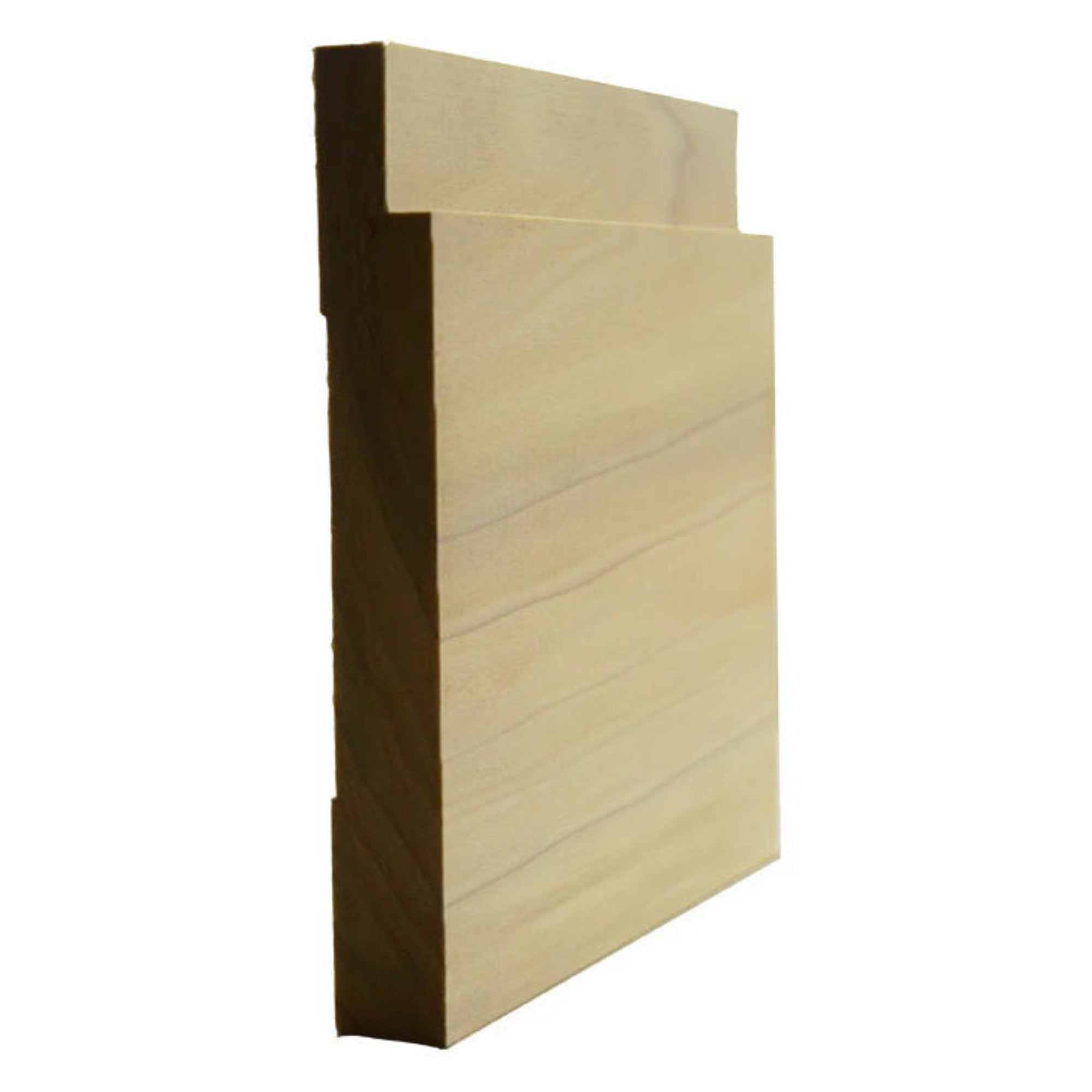 EWBB18 Notched Baseboard 5-1/4 inch tall unfinished hardwood moulding