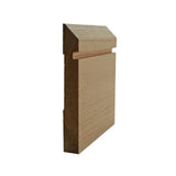 EWBB20 Bevel Groove Baseboard Moulding in unfinished solid hardwood