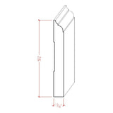 EWBB23 Nose & Cove Baseboard Moulding unfinished solid hardwood in various wood species