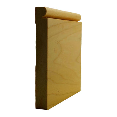 EWBB26 Beaded Baseboard Moulding in various hardwood finishes