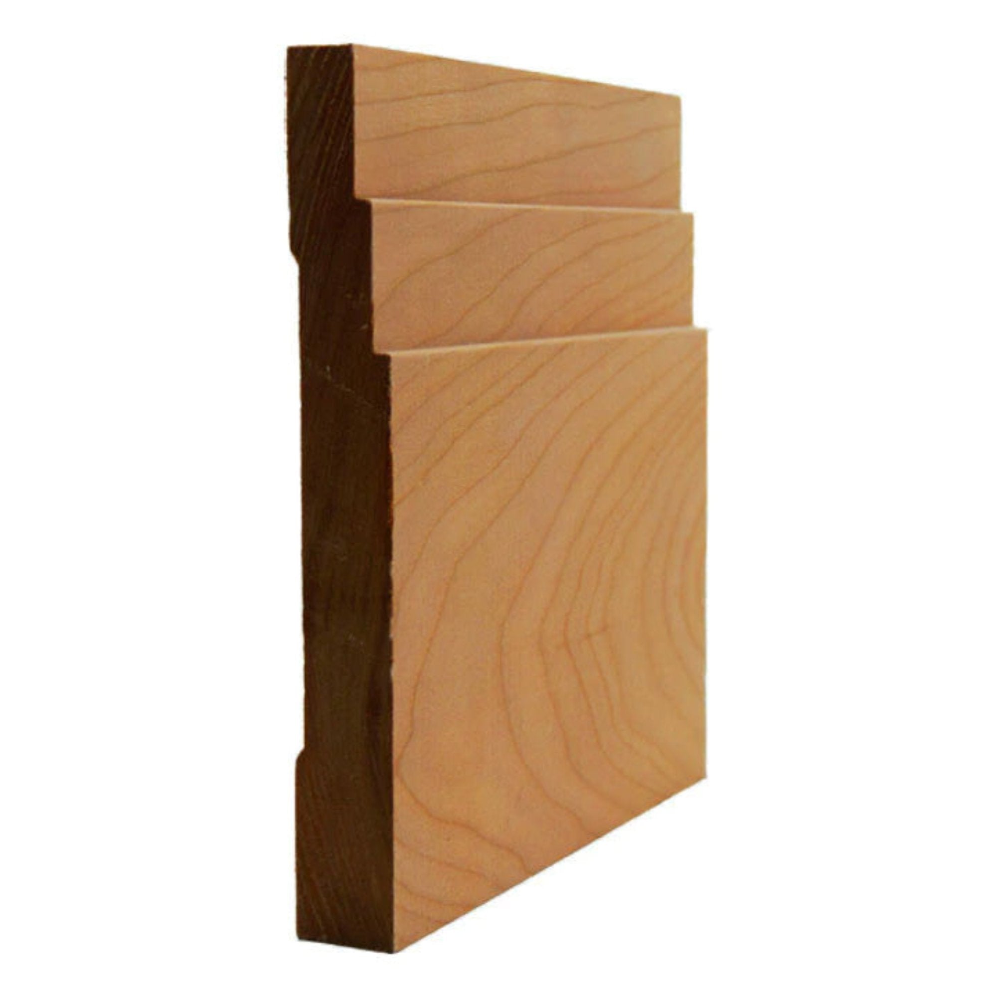 EWBB29 Contemporary Stepped Baseboard Unfinished in various hardwoods