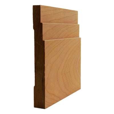 EWBB29 Contemporary Stepped Baseboard Unfinished in various hardwoods